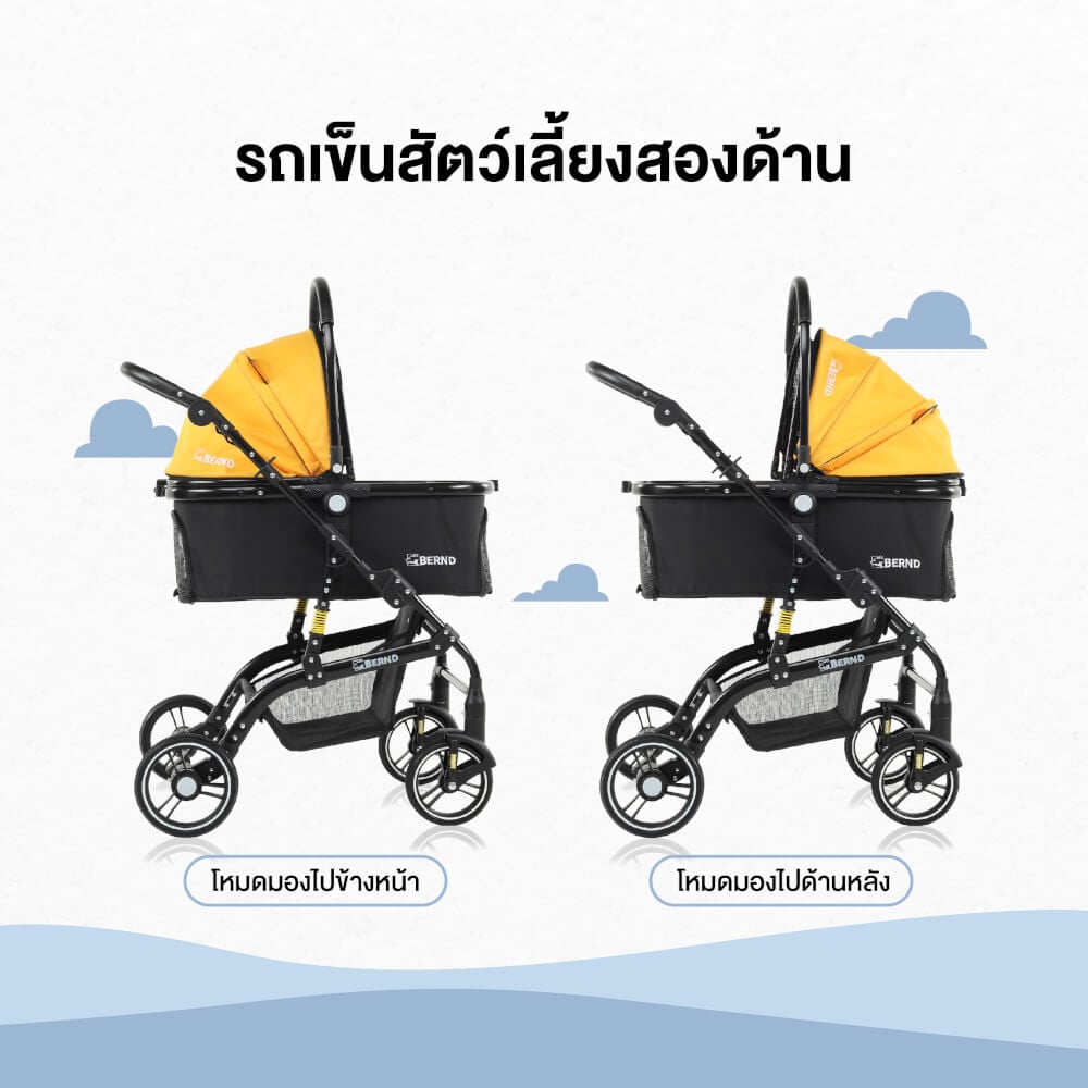 รถเข็นสำหรับสัตว์เลี้ยงแบบ 3 in1 Bernd รุ่น Luna Pet_3
